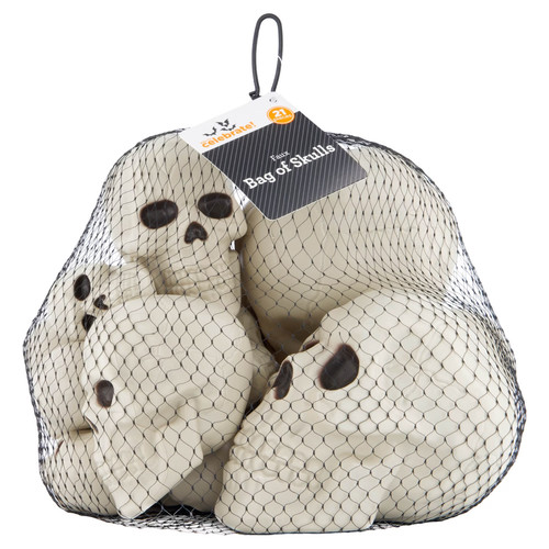 Faux bag skulls 21 pieces - faux, skulls,