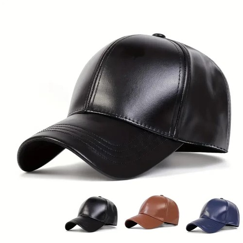 Leather baseball cap - baseball,